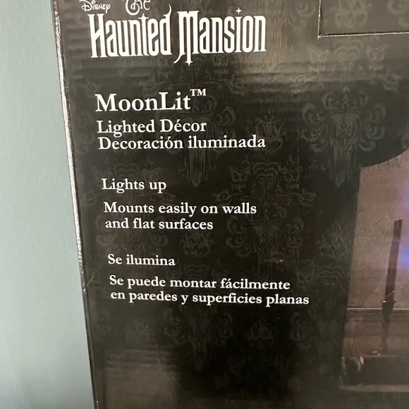 🕸️SOLD Disney’s The Haunted Mansion Light Up Moonlit Hanging Wall Sign🕸️ - Picture 6 of 7